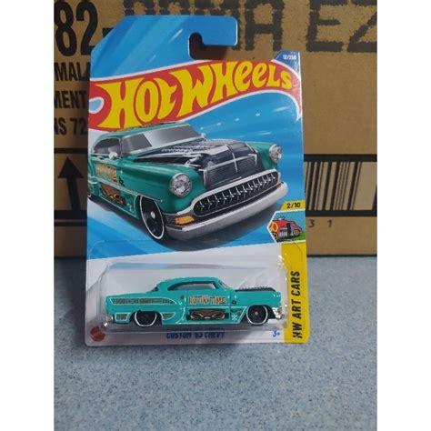 Hot Wheels Custom 53 Chevy Cyan Case A 2025 HW Basic Mainline Shopee Malaysia