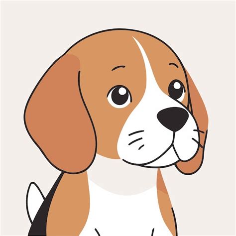 Premium Vector Cute Beagle For Toddlers Books Vector Illustration