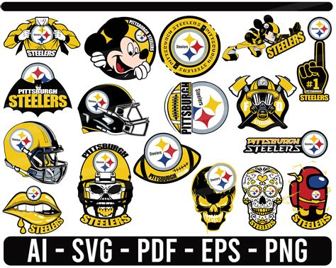 Pittsburgh Steelers Svg Nfl Sports Logo Football Cut File For Etsy