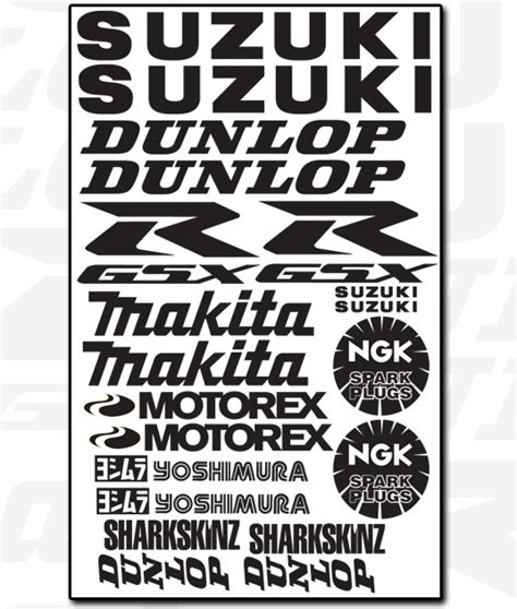 Suzuki Decal Set 1 Motoinkz