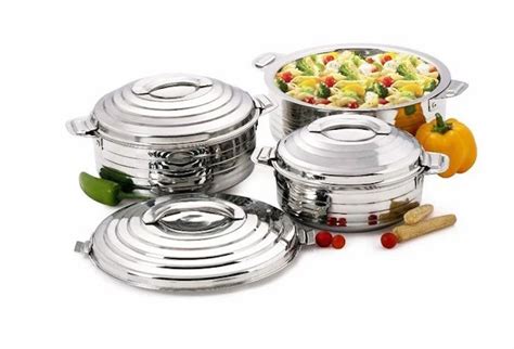 Stainless Steel Silver Line Hot Pot At Rs Piece Stainless Steel Casserole In Mumbai ID