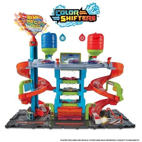 Pista Hot Wheels City Mega Tower Car Wash HDP05 Mattel Juju Brinquedos