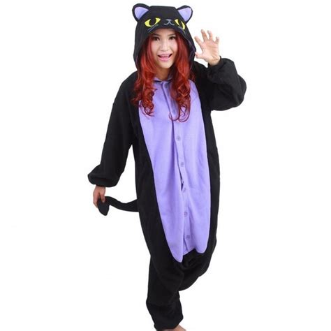 Spooky Black Cat Onesie Spooky Black Cat Pajamas For Women And Men