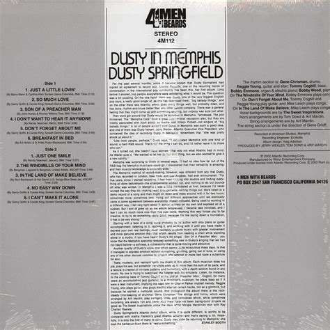 Dusty Springfield Dusty In Memphis Vinyl Lp 1969 Us Reissue Hhv