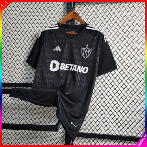 Camisa De Time Masculina Atletico Mineiro 2023 Goleiro Futebol Preto