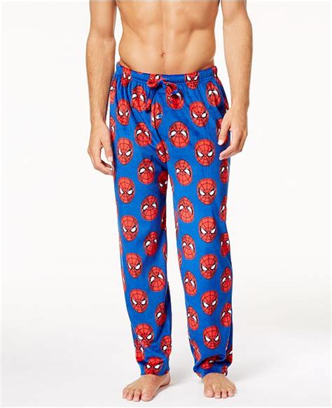 Briefly Stated Mens Spider Man Print Pajama Pants Pajamas Lounge