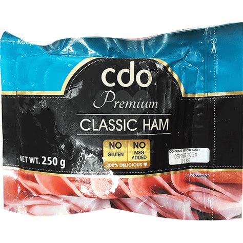 Cdo Premium Classic Ham 250gr Shop Walter Mart