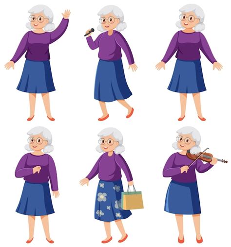 Funny Old Lady Cartoon Images Cartoon Characters - Infoupdate.org