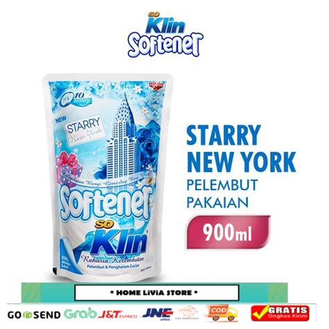 Jual Soklin Softener Pelembut Pewangi Pakaian Biru Ml Shopee