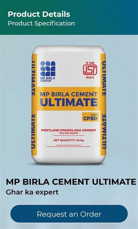 Mp Birla Cement Ultimate At 420 Bag Birla Cement In Rae Bareli ID