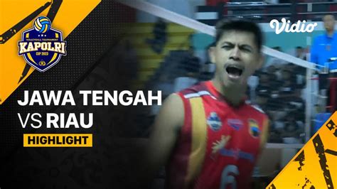 Highlights Delapan Besar Putra Jawa Tengah Vs Riau Piala Kapolri