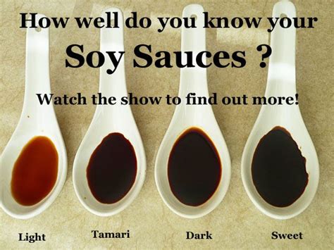 Soy Sauce Light Dark Sweet And Tamari