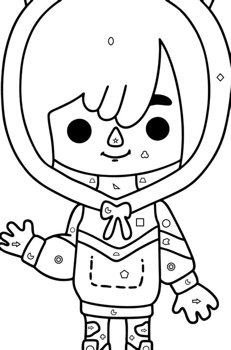 Toca Boca Zeke Kleurplaat Gratis Coloring For