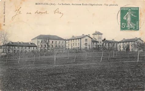 Cpa Montluel La Saulsaie Ancienne Ecole D Agriculture Vue G N Rale