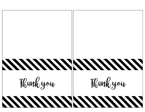 Thank You Note Cards Template