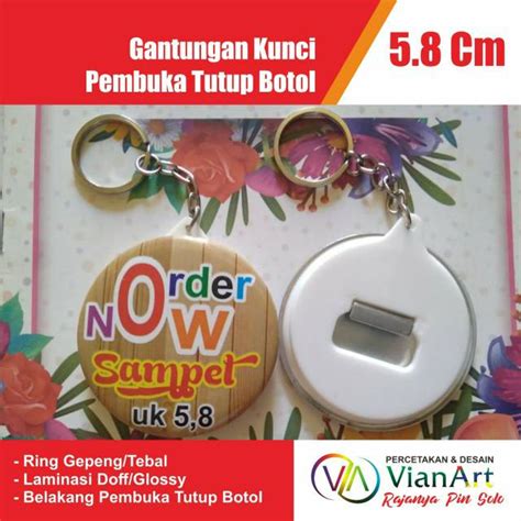 Jual Cetak Gantungan Kunci PEMBUKA TUTUP BOTOL Murah 58 Mm CUSTOM