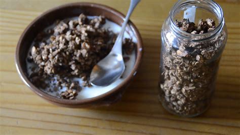 Cereales De Chocolate Caseros Chocolate Granola Whole Grain Vegan