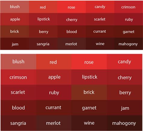 Improved shades of red. : coolguides