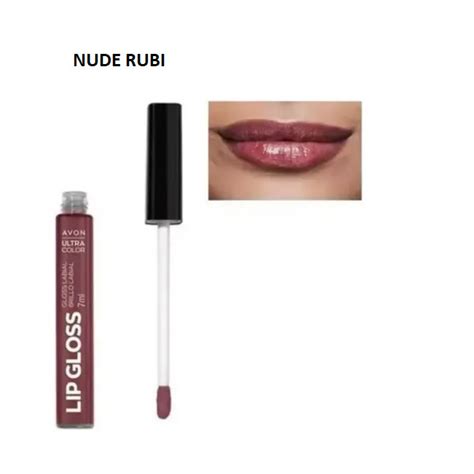 Gloss Labial NUDE RUBI Avon Ultra Color LIP GLOSS 7ml Shopee Brasil