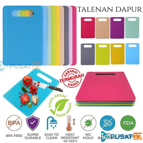 Jual TALENAN PLASTIK 29 X 19 CM TEBAL 1 5 MILI TALENAN DAPUR TIPIS