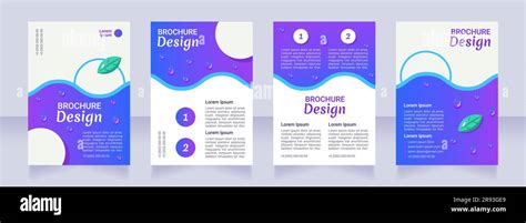 Kids Obesity Treatment And Dieting Blank Brochure Layout Design Stock