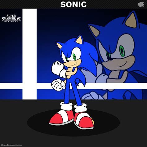 Ssbu Sonic By Grasonpane On Deviantart