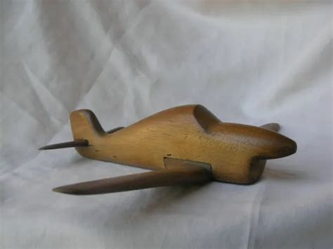 WW2 POSTWAR MAQUETTE EN Bois Artisanale D Avion De Guerre 39 74