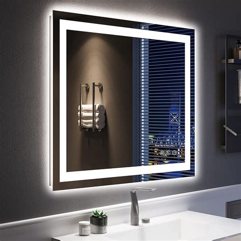 Amazon Yeelait X Inch Led Bathroom Mirror With Lights Front