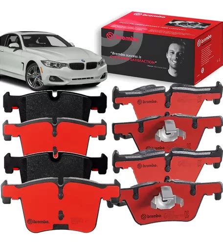 Kit Pastilha Freio Dianteiro Traseiro Brembo Bmw 428i 2014