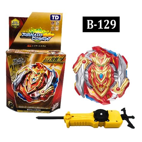 B 129 Cho Z Achilles 00 Dimension Beyblade Burst Launcher Grip Play Set