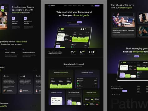 pathway finance website design  eliteflow  dribbble