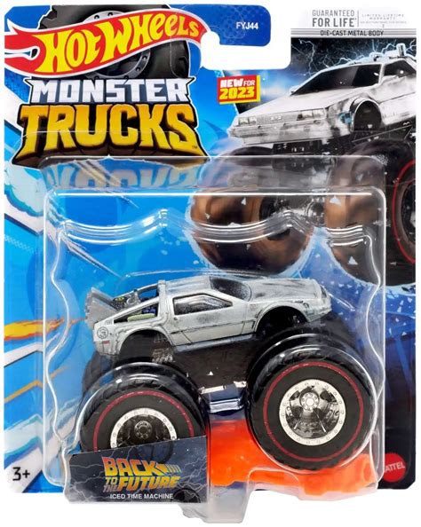 Hot Wheels Monster Trucks Back To The Future Iced Time Machine 164