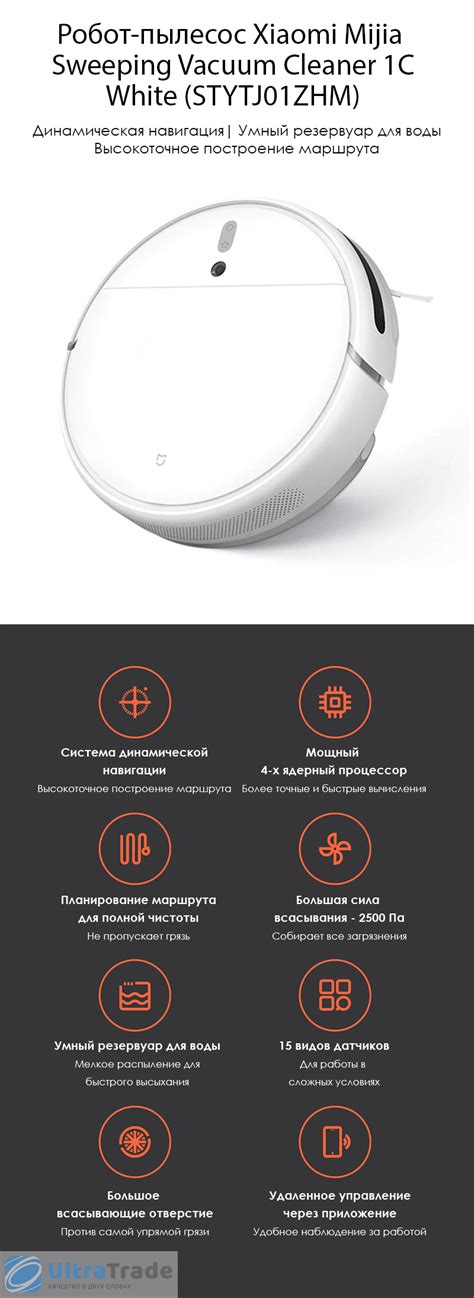 Робот-пылесос Xiaomi Mijia Sweeping Vacuum Cleaner 1C White (STYTJ01ZHM ...