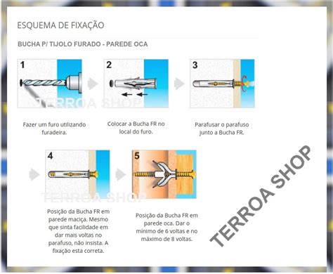 Bucha Fixacao 8mm Para Tijolo Furado Pacote 5000 Buchas