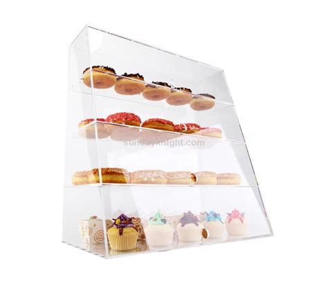 acrylic bakery display case  pastries donuts bread bagels wholesale