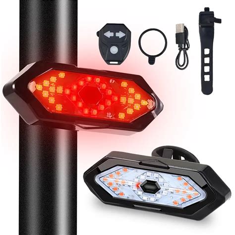 Fahrrad Blinker R Cklicht Remote Fahrrad Lichter Led Usb Wiederauf