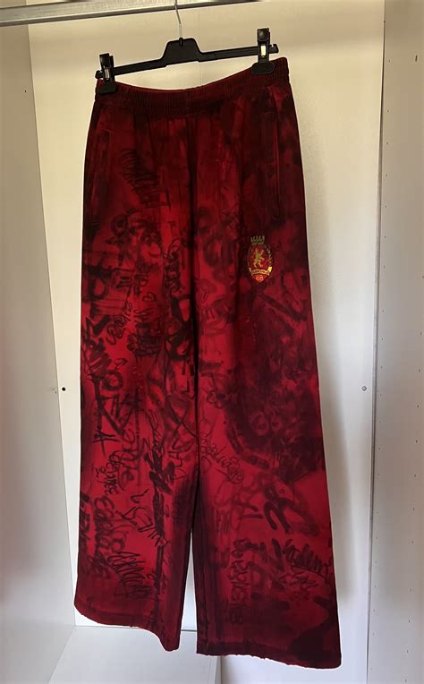 Balenciaga Balenciaga Mud Show Red Skater Graffiti Pants Jogger Rare M