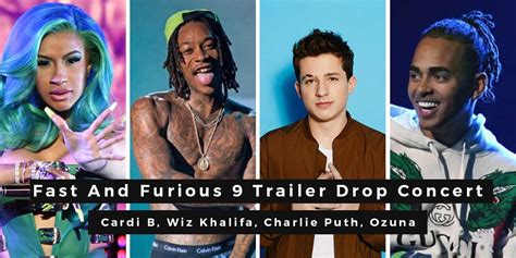 Fast And Furious 9 Trailer Drop Concert With Cardi B Wiz Khalifa