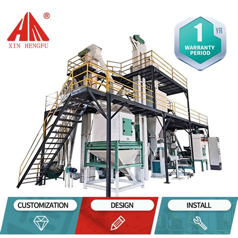 Livestock Poultry Pellet Feed Production Line For Feed Plant China