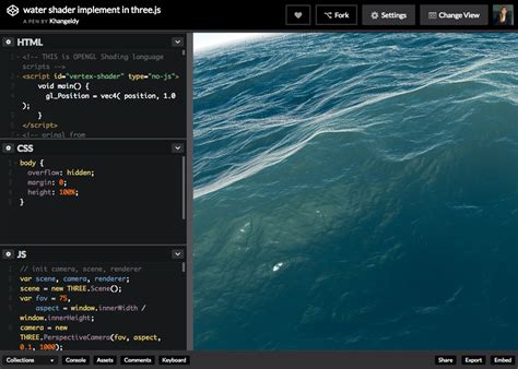 Water Shader In Three Js Awwwards