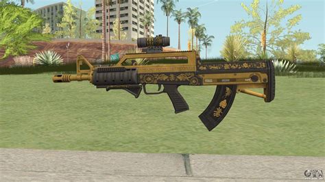 Bullpup Rifle Three Upgrade V1 Main Tint Gta V Para Gta San Andreas