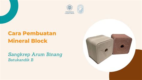 Cara Pembuatan Mineral Block Youtube