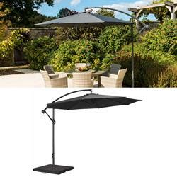 Alexander Rose Parasol M Round Aluminium Cantilever With Crank