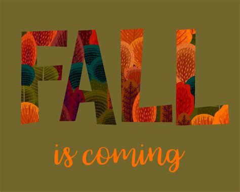 fall  coming  autumn leaves  vector art  vecteezy