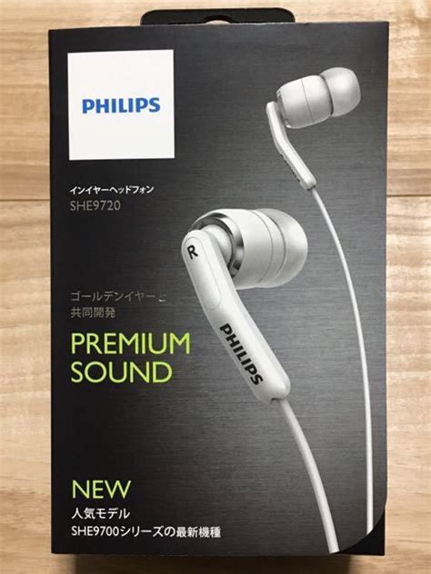 送料290円 Philips She9720wt 白フィリップス カナル型イヤホン 検索9700 9710 9730 イヤフォン