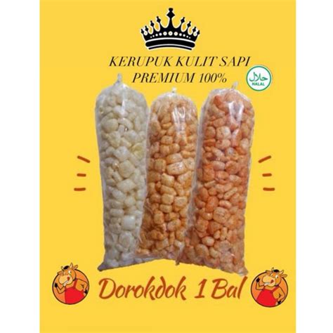 Jual Gram Kerupuk Kulit Sapi Viral Dorokdok Aneka Rasa Recomended