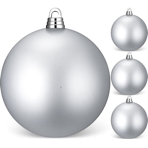 Hiboom Pcs Inch Large Christmas Ball Ornaments Matte Hanging Tree