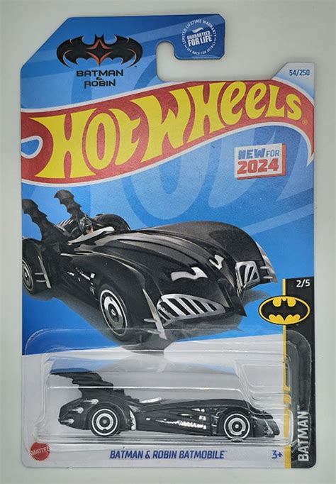 Hot Wheels Batman Robin Batmobile Black Batman 2 5 2024 DC Comic