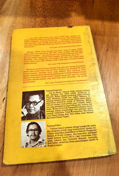 Ghazali Shafie Malaysia Nilai Politik Budaya Buku Vintage Rare Book By