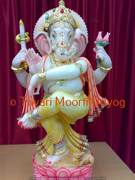 Marble Multicolor Lord Ganesh Statue At Rs 10000 In Jaipur ID